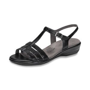 SAS black snake Capri T-Strap Sandal size 10 Narrow